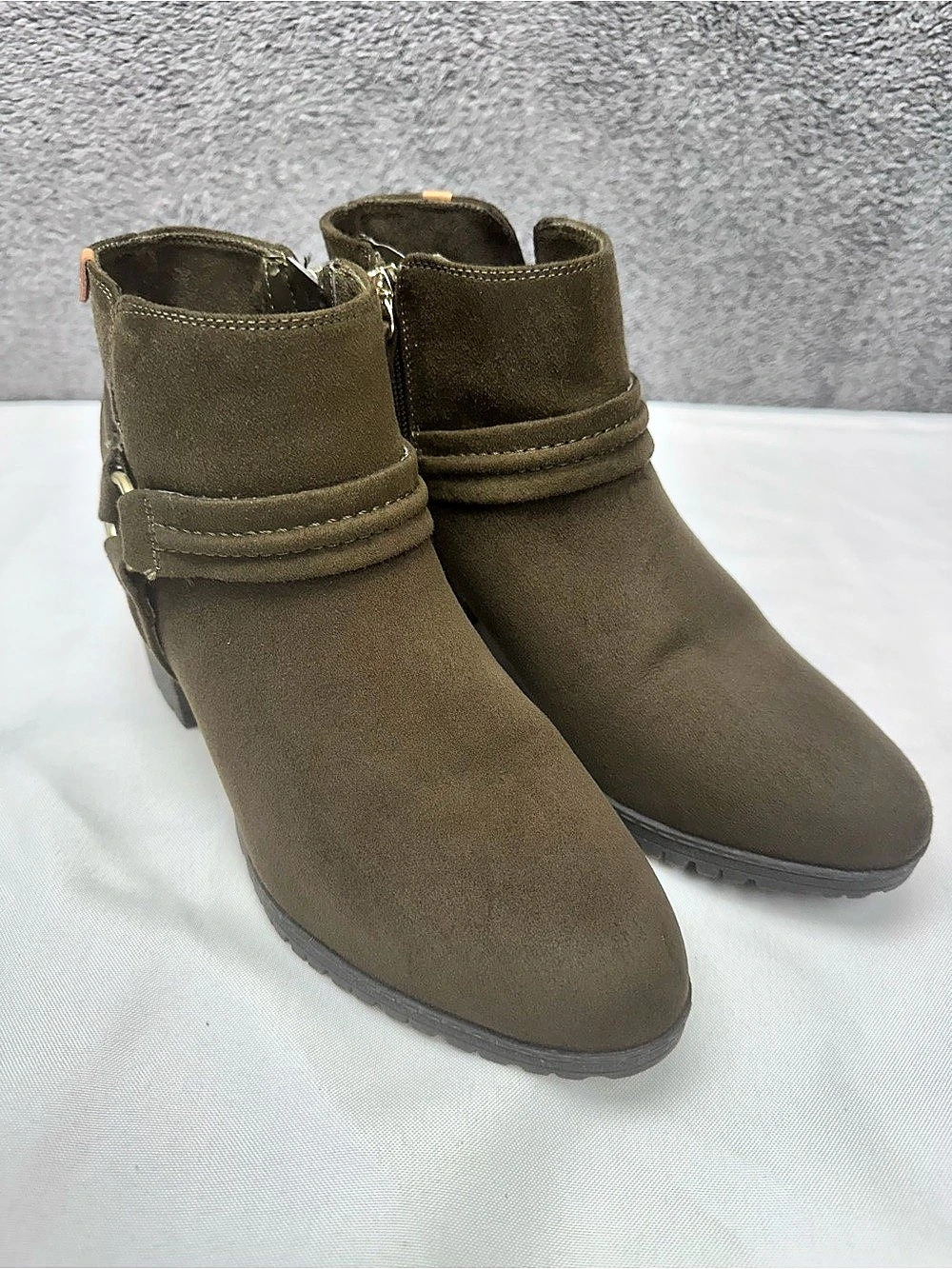 Dr. Scholl's Balance Wedge Ankle Boots Brown US 7.5 Like New